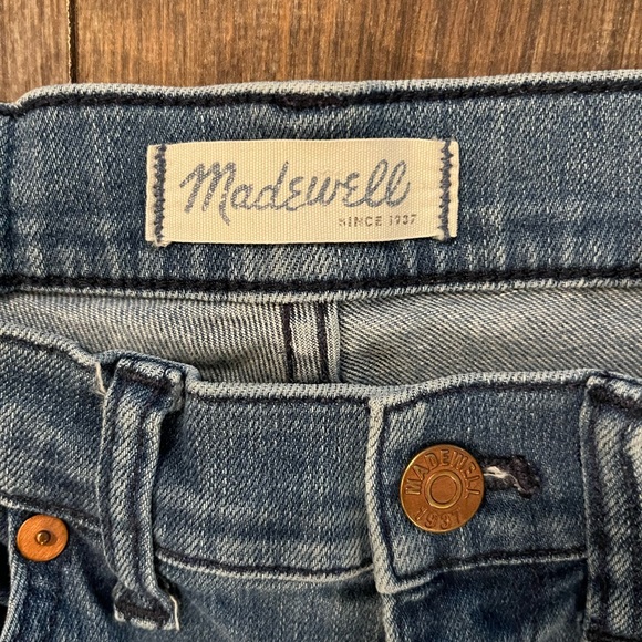 Madewell Distressed Skinny Jeans in Blue - Picture 2 of 4